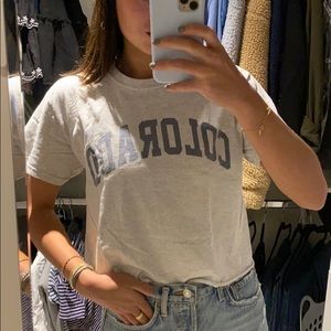 Brandy Melville Cropped Colorado Tee